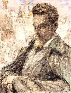 Л.О. Пастернак. Райнер Мария Рильке. Масло. 1926 г.
