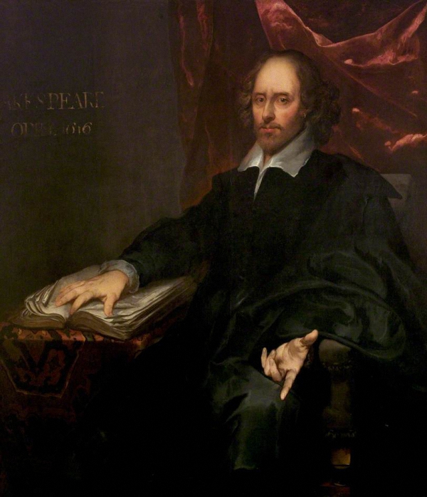 Питер Борсзелер.  Портрет Уильяма Шекспира. 1679 г. Честерфилд
