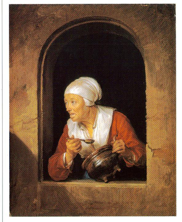 004. Доу Ж. (Gerrit Dou) Кухарка (1660–1665). La collection Rau
