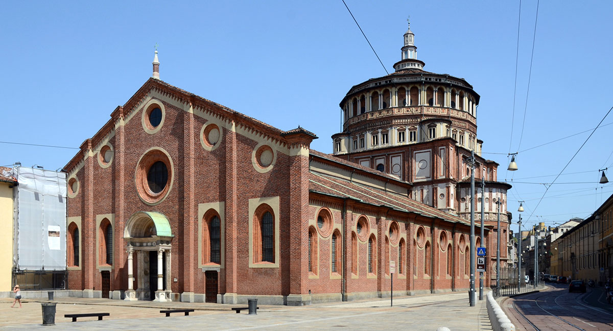 Браманте: купол Санта Мария делла Грация, Милан (заложен в 1492)
